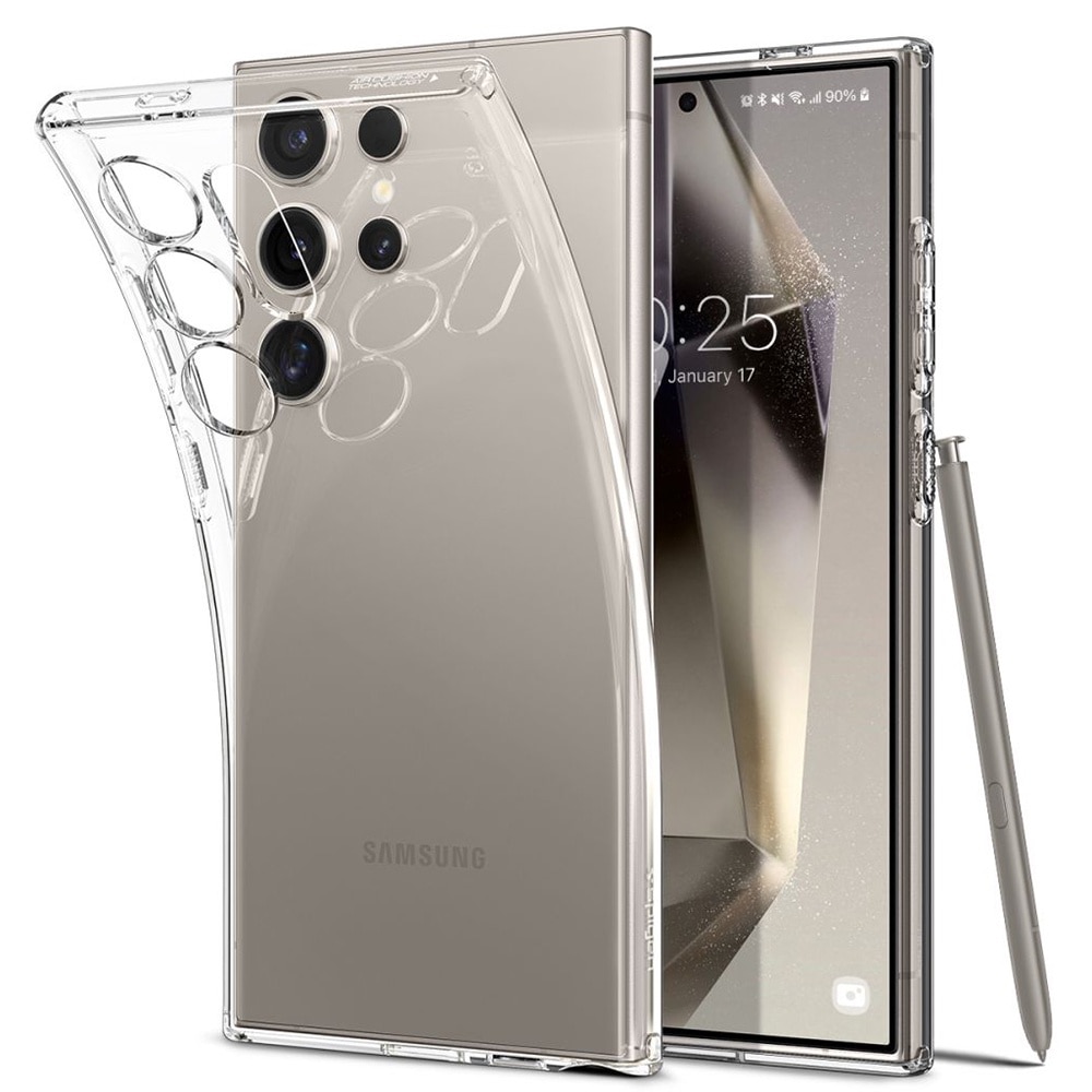 Carcasa Spigen Liquid Crystal compatibila cu Samsung Galaxy S24 Ultra Crystal Clear