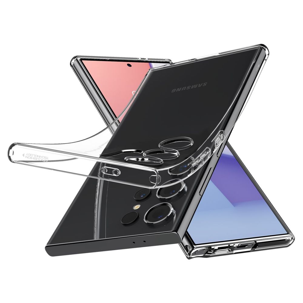 Carcasa Spigen Liquid Crystal compatibila cu Samsung Galaxy S24 Ultra Crystal Clear