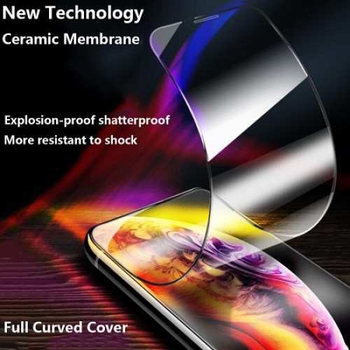 Folie ceramica compatibila cu Huawei P40Lite, full glue- TELGORBCS®