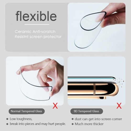 Folie ceramica compatibila cu Huawei P40Lite, full glue- TELGORBCS®