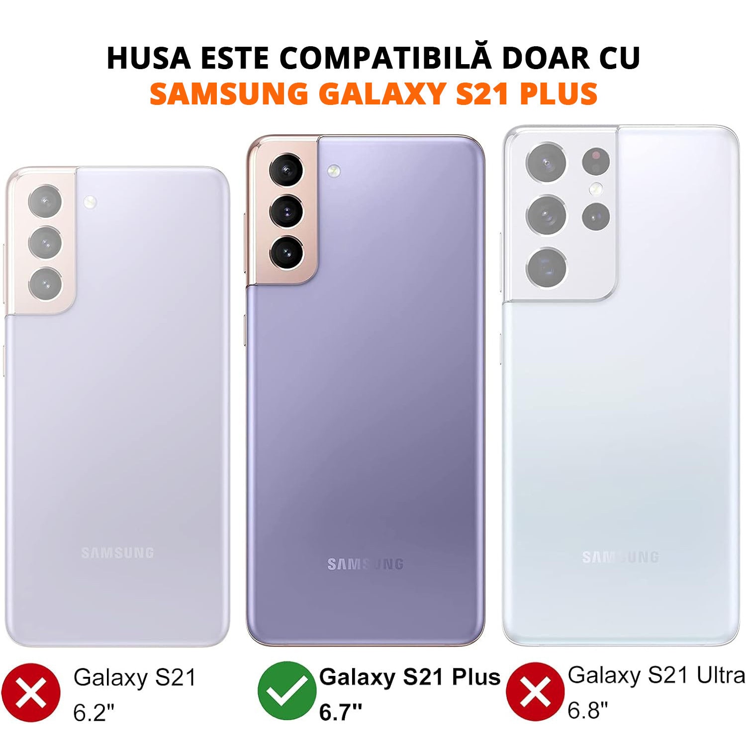 Husa pentru Samsung Galaxy S21 Plus, MobileSmart, Hibrid Antisoc, Inel Rotativ 360° Magnetic pentru Suport Auto, Verde