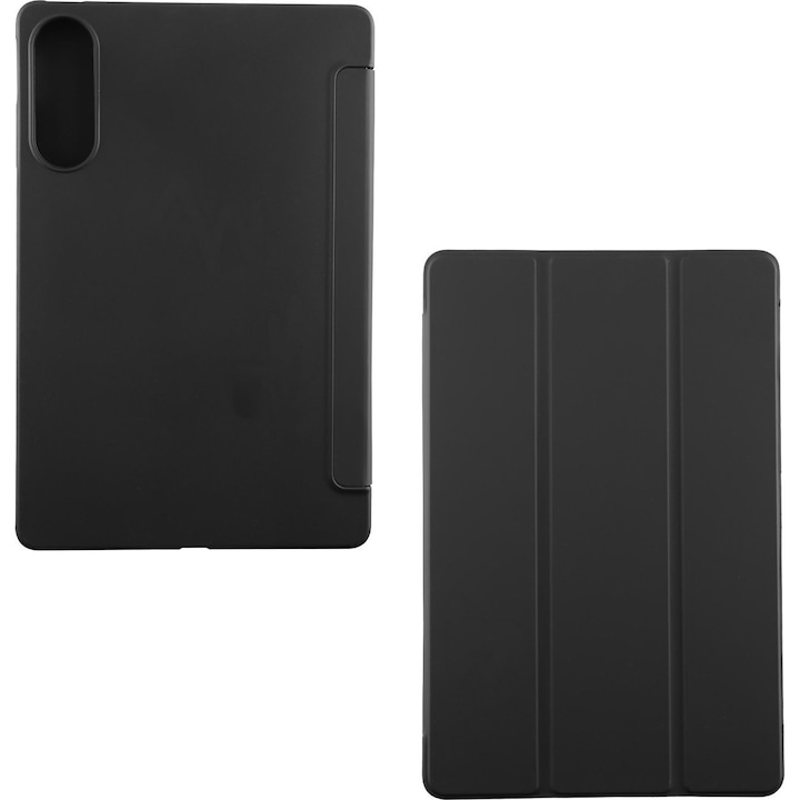 Husa tableta Volte-Tel pentru Lenovo Yoga Tab TB710FU (11.1"), tip book cu suport, exterior din piele, cadru din PU, negru
