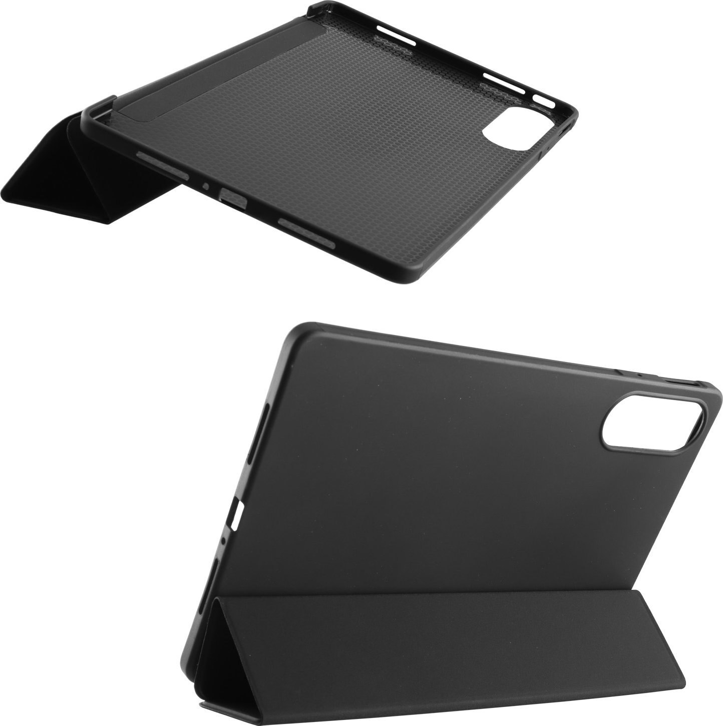Husa tableta Volte-Tel pentru Lenovo Yoga Tab TB710FU (11.1"), tip book cu suport, exterior din piele, cadru din PU, negru