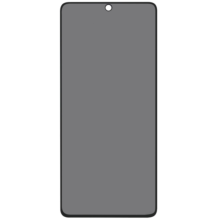 Folie sticla protectie ecran Privacy Full Glue margini negre pentru Xiaomi Redmi Note 13 4G, 5G