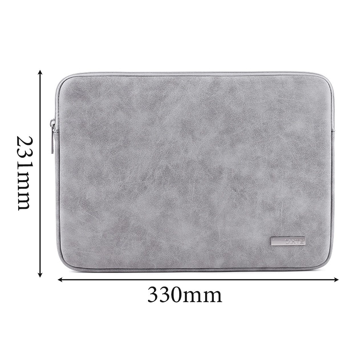 Husa de protectie pentru laptop Zeaicos, argintie, 12 inch, design compact, potrivita pentru MacBook Air/Pro
