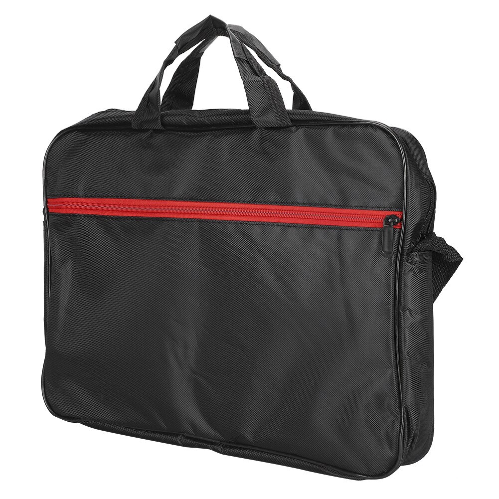 Geanta laptop Zeaicos 15 inch, neagra, compartiment captusit, buzunar cu fermoar detasabil