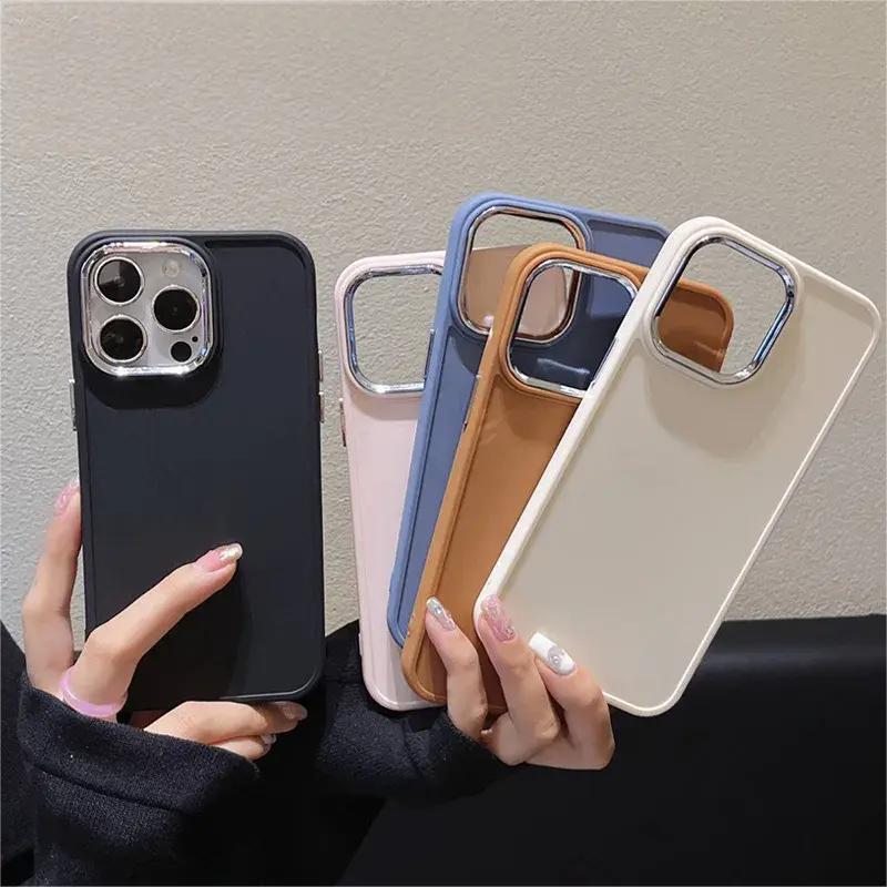 Husa compatibila cu iPhone 15 Plus din silicon- Mov