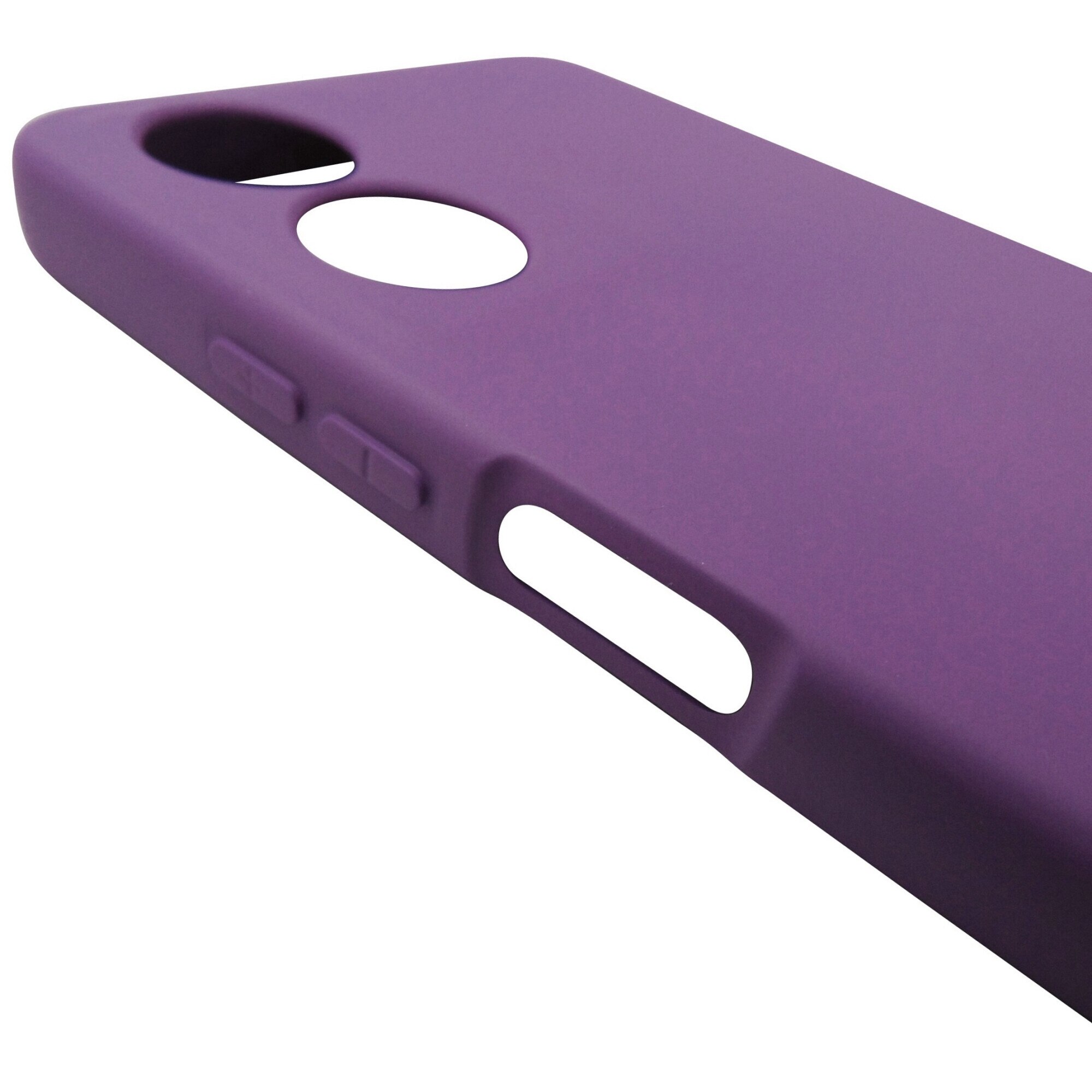 Husa silicon TPU Matte mov pentru Motorola Moto G04, G04s, E14