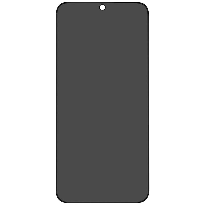 Folie sticla protectie ecran Privacy Full Glue margini negre pentru Samsung Galaxy S25 FE