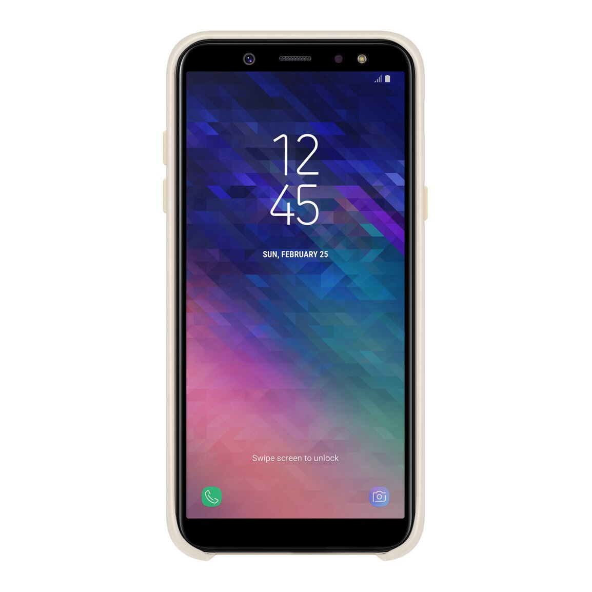 Husa Samsung EF-PA600CFEGWW Dual Layer (plastic + silicon) aurie pentru Samsung Galaxy A6 2018