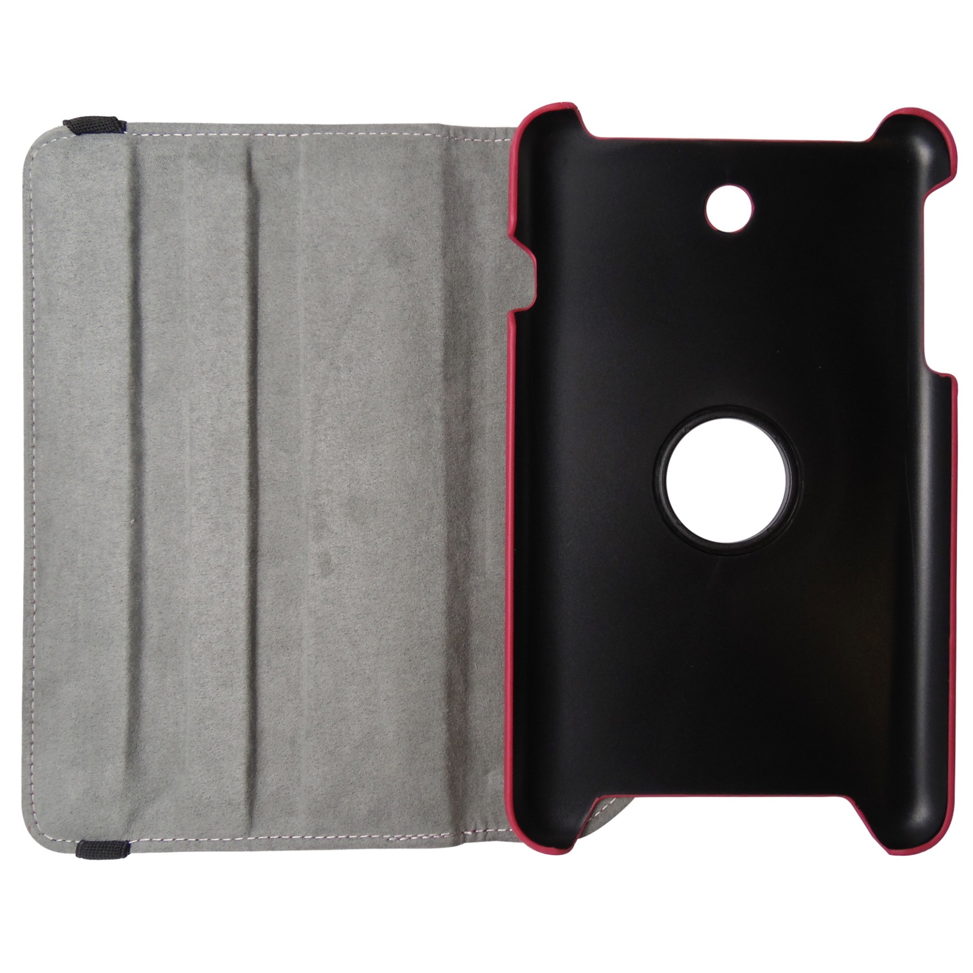 Husa tip carte rosie cu stand rotativa pentru Asus MeMO Pad 8 ME180A