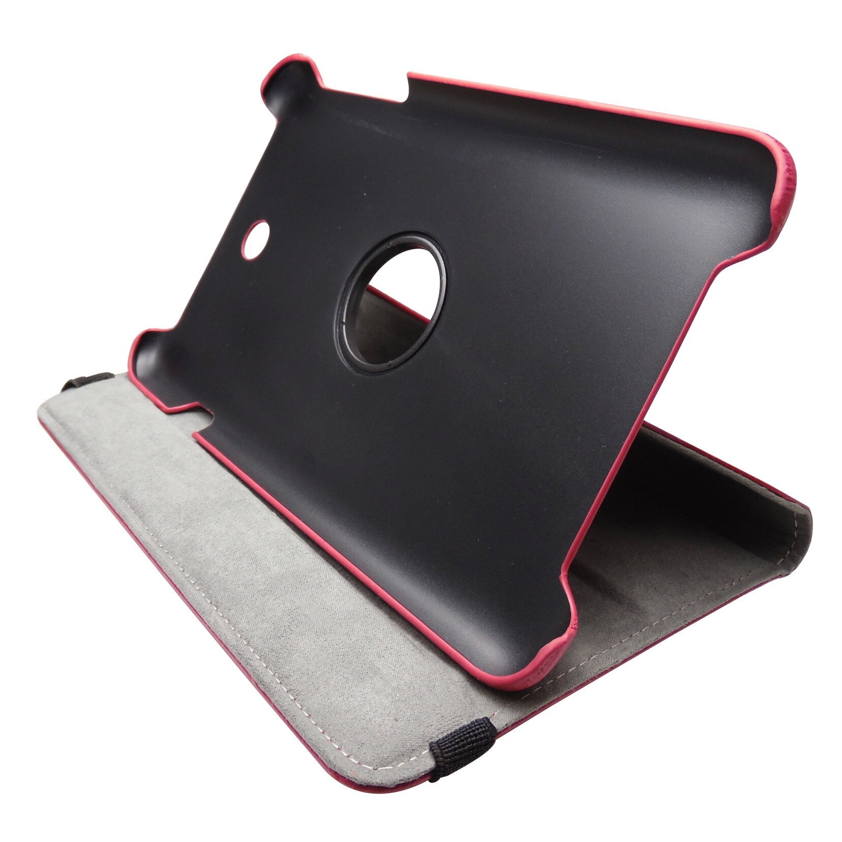 Husa tip carte rosie cu stand rotativa pentru Asus MeMO Pad 8 ME180A