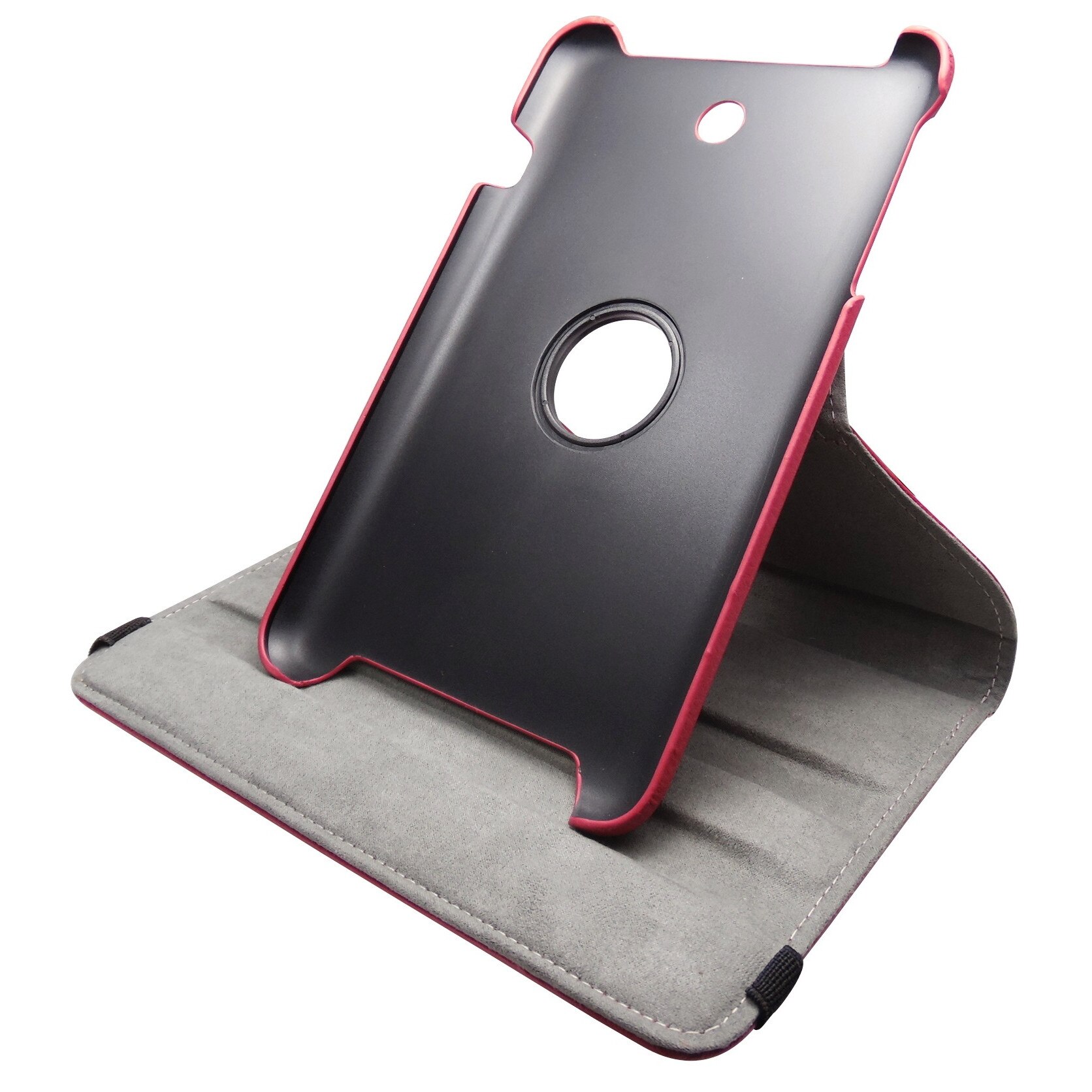 Husa tip carte rosie cu stand rotativa pentru Asus MeMO Pad 8 ME180A