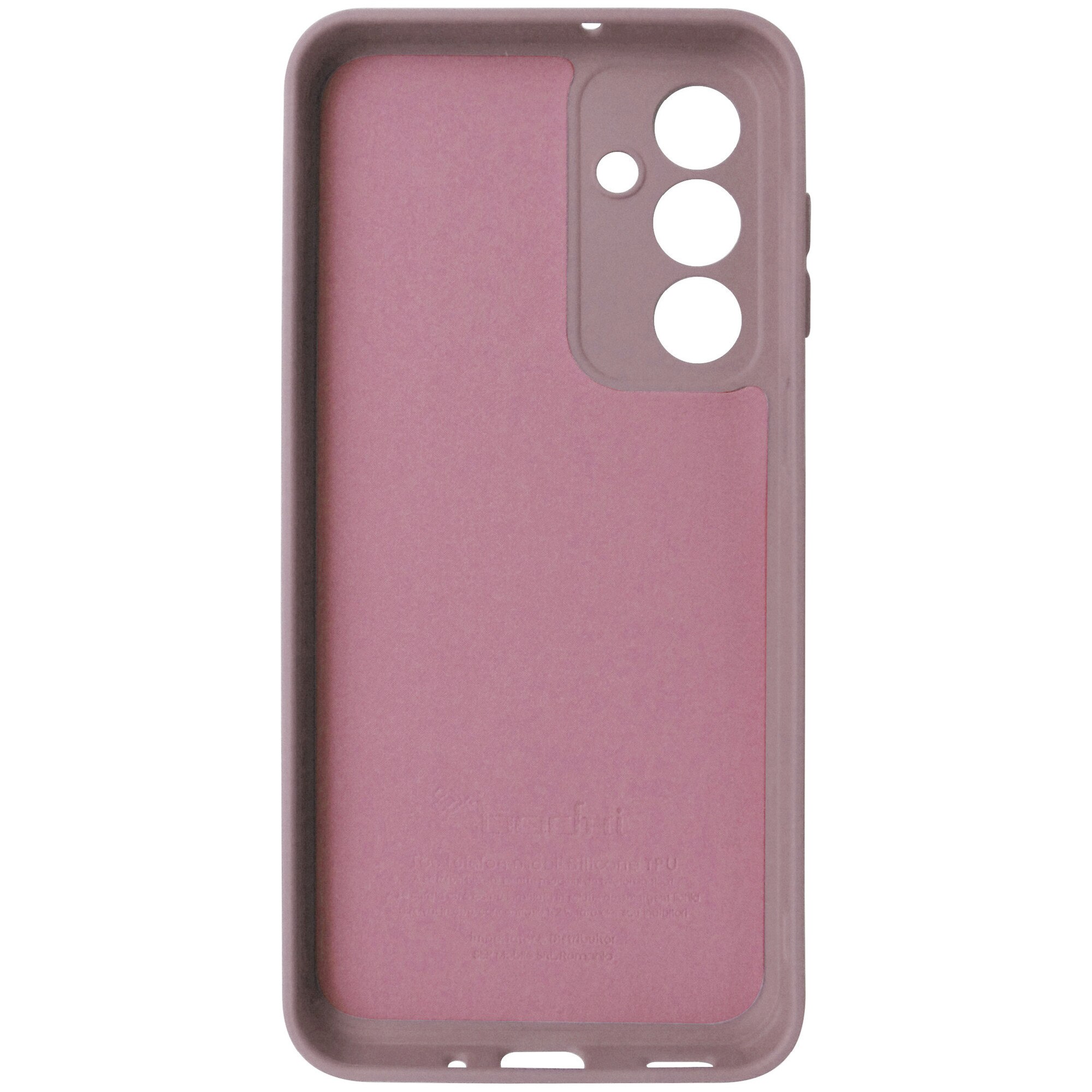 Husa tip capac spate silicon TPU Matte bej-roz pentru Samsung Galaxy A16 4G, 5G