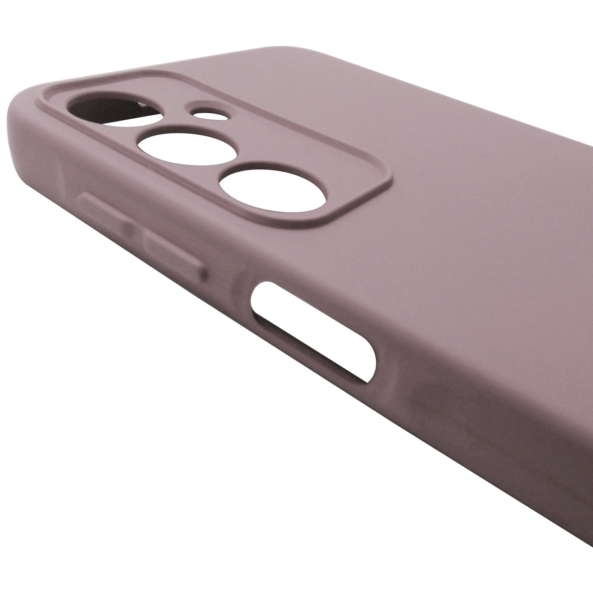 Husa tip capac spate silicon TPU Matte bej-roz pentru Samsung Galaxy A16 4G, 5G