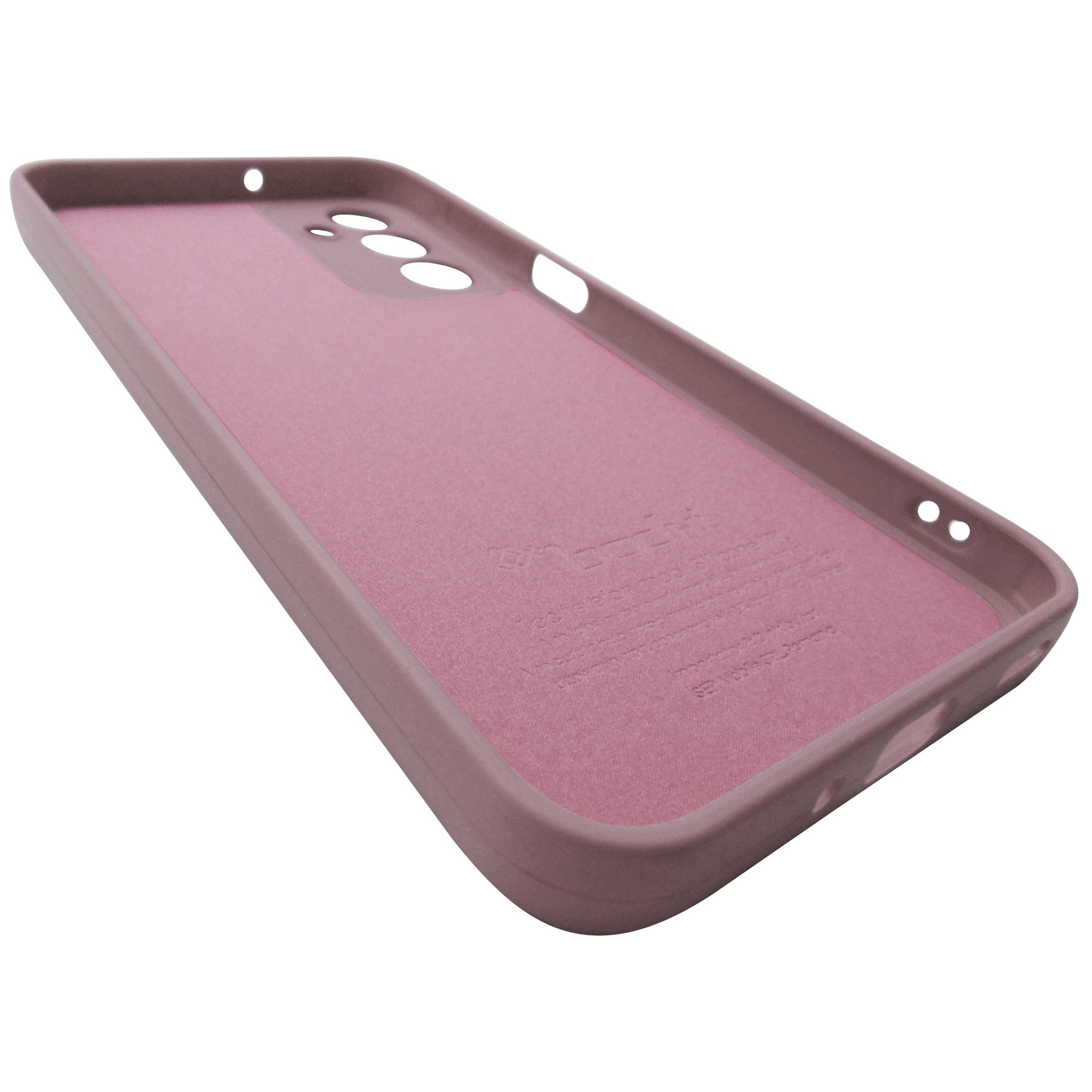 Husa tip capac spate silicon TPU Matte bej-roz pentru Samsung Galaxy A16 4G, 5G