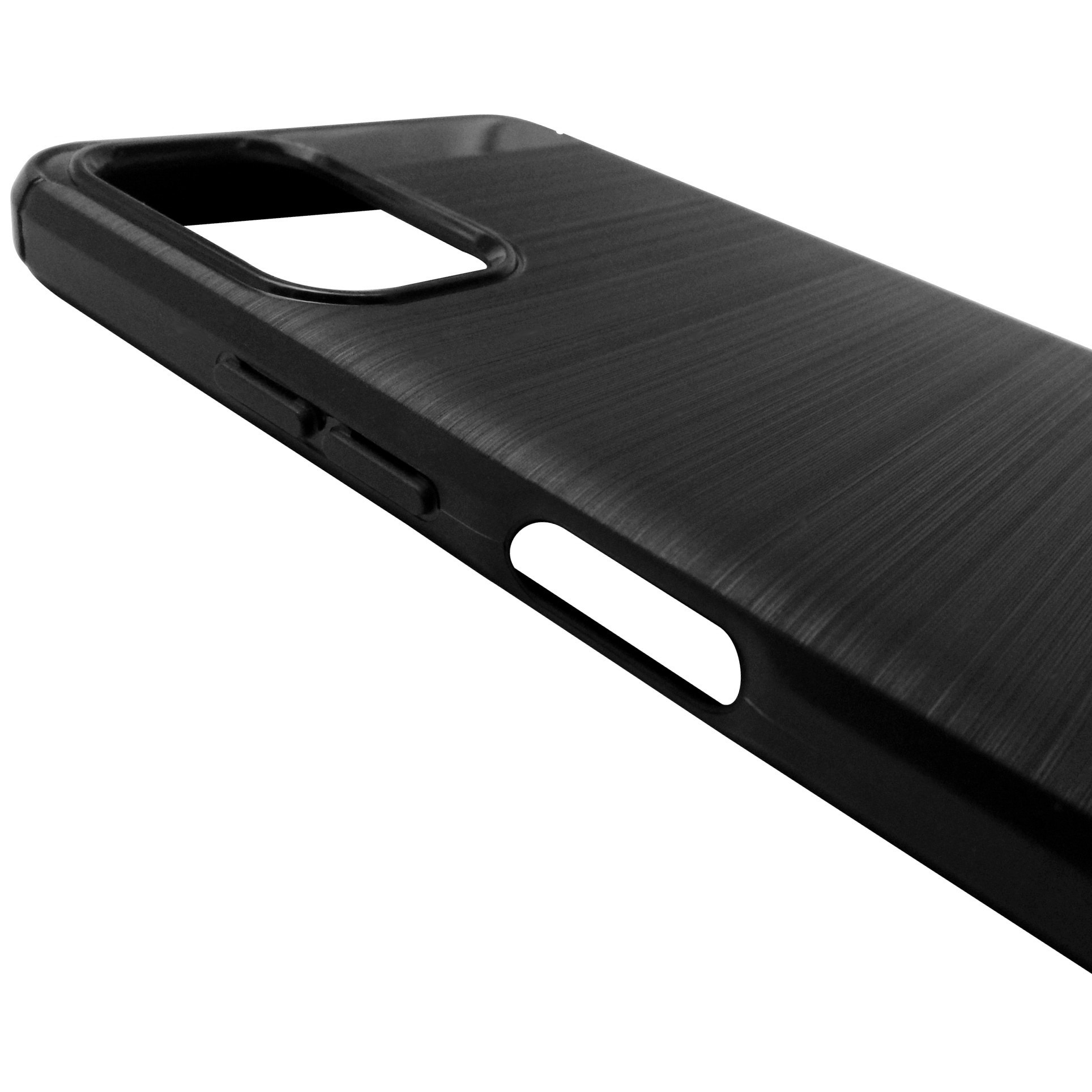 Husa tip capac spate Carbon silicon neagra pentru Nokia C32