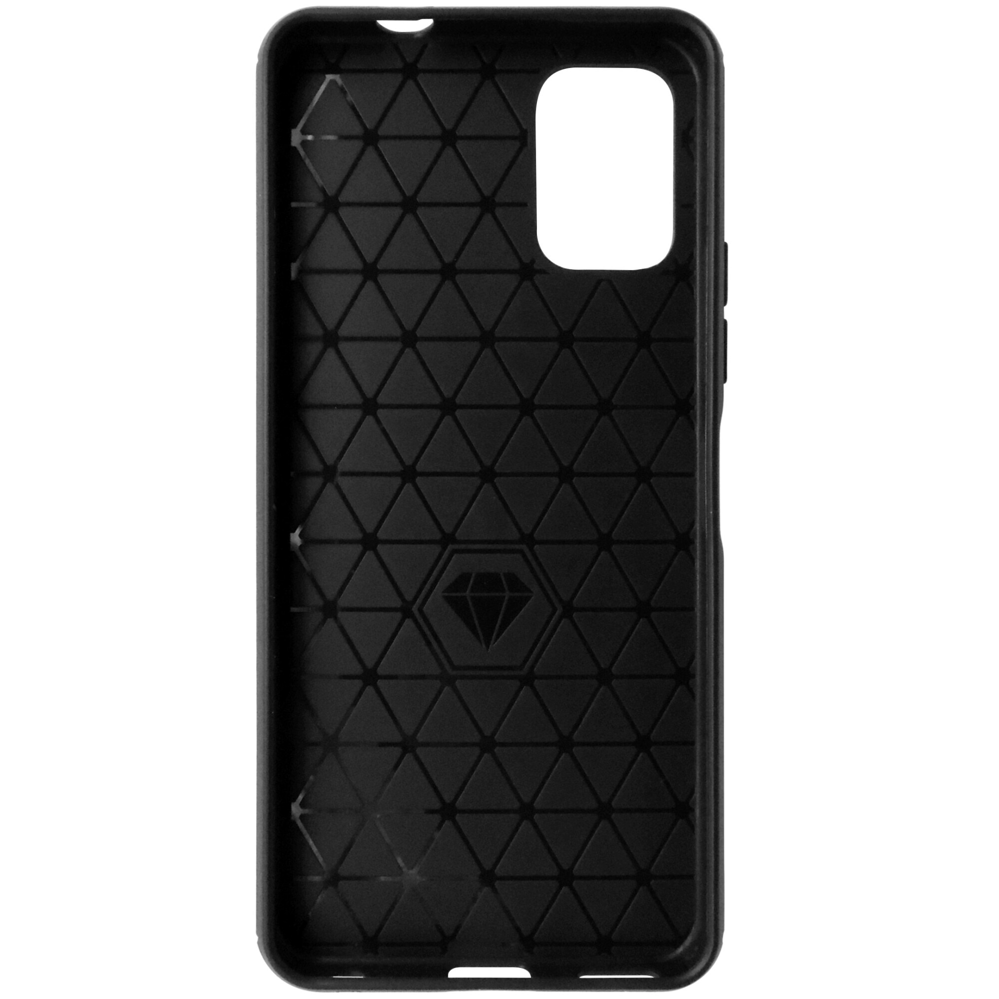 Husa tip capac spate Carbon silicon neagra pentru Nokia C32