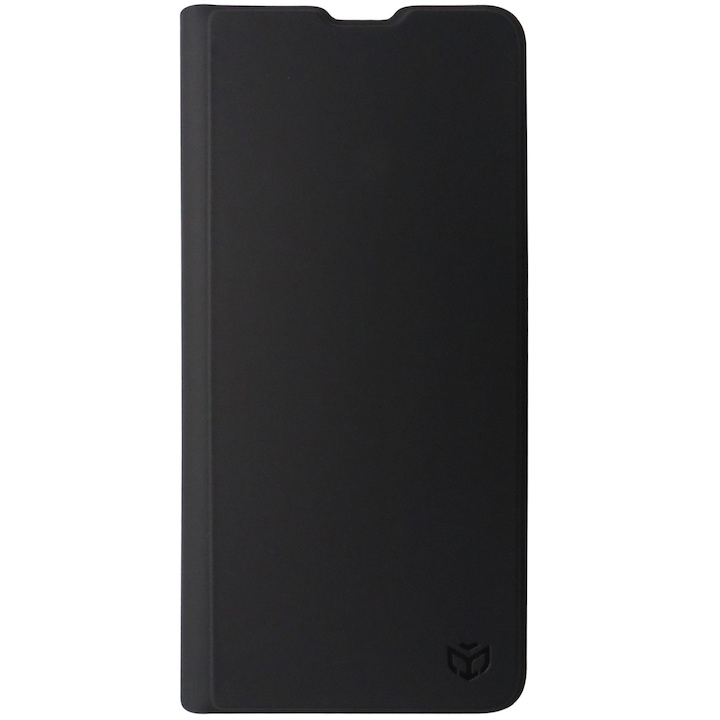Husa tip carte cu stand Techsuit Magnet Skin neagra pentru Motorola Moto G05, E15