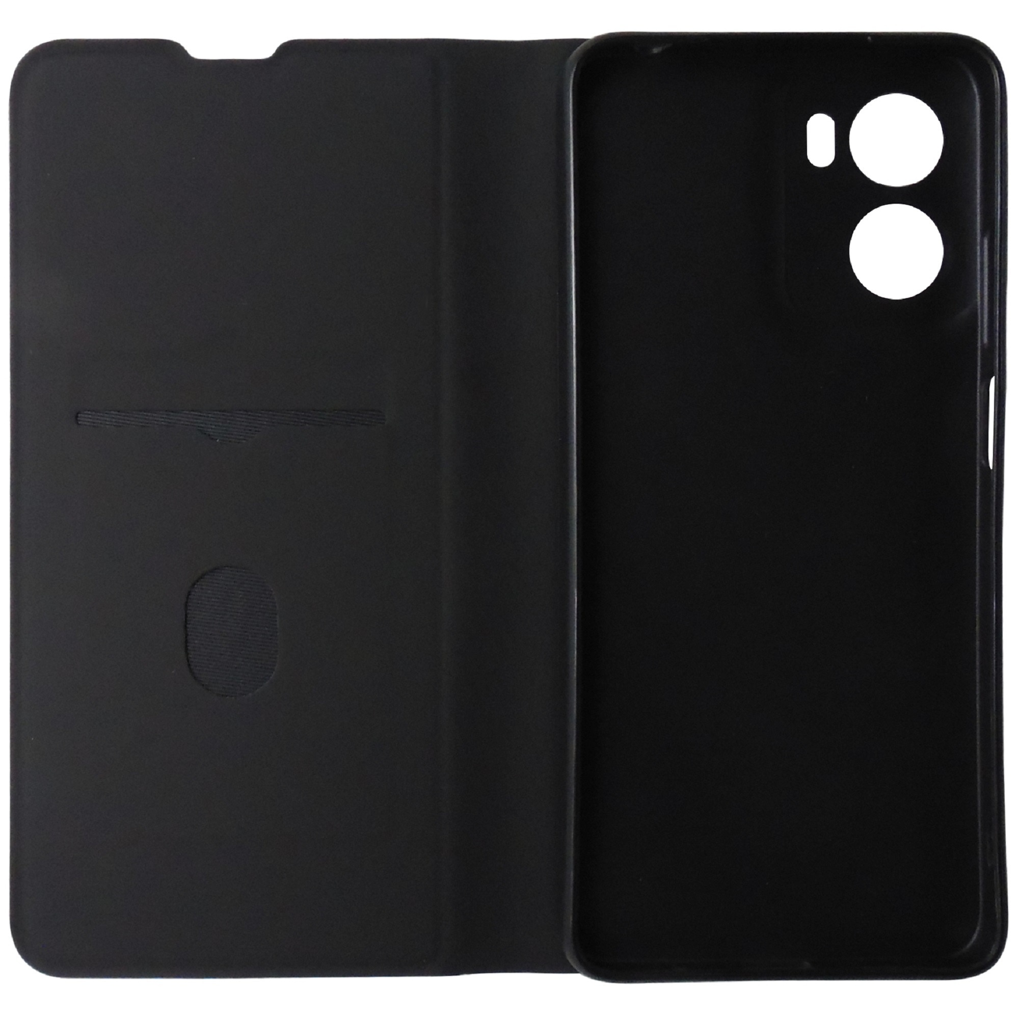 Husa tip carte cu stand Techsuit Magnet Skin neagra pentru Motorola Moto G05, E15