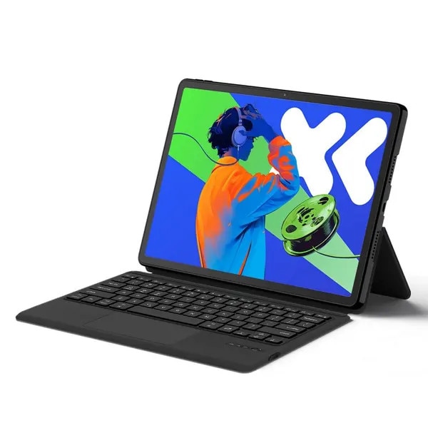 Husa cu tastatura 2-in-1 cu touchpad Bluetooth compatibila cu Lenovo Idea Tab Pro 2025 12.7 inch, piele ecologica si TPU, negru, 29 x 20 x 2.5 cm, baterie 160 mAh (autonomie 30 zile), VITERRA.4-25CDCJ-K0232-260829-4096