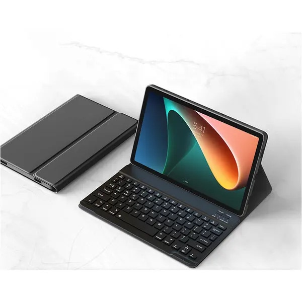Husa cu tastatura Bluetooth 2-in-1 pentru Xiaomi Pad 5 / Pad 5 Pro, 11 inch, negru, baterie 150 mAh (pana la 40 ore)