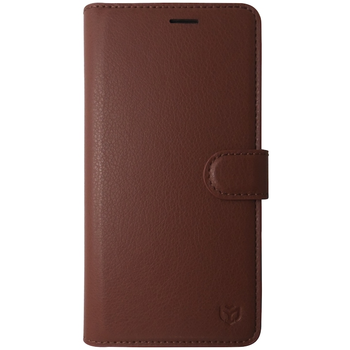 Husa tip carte cu stand Techsuit, aspect piele maro, pentru Samsung Galaxy A17 4G, 5G, M17, F17