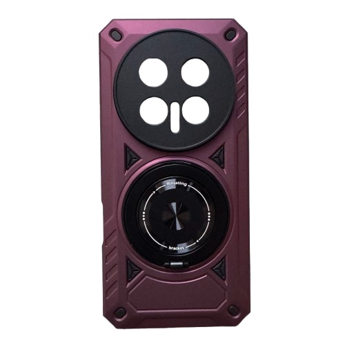 Husa Antisoc cu inel magnetic si rotativ compatibila cu Honor Magic 8 Pro, Visiniu