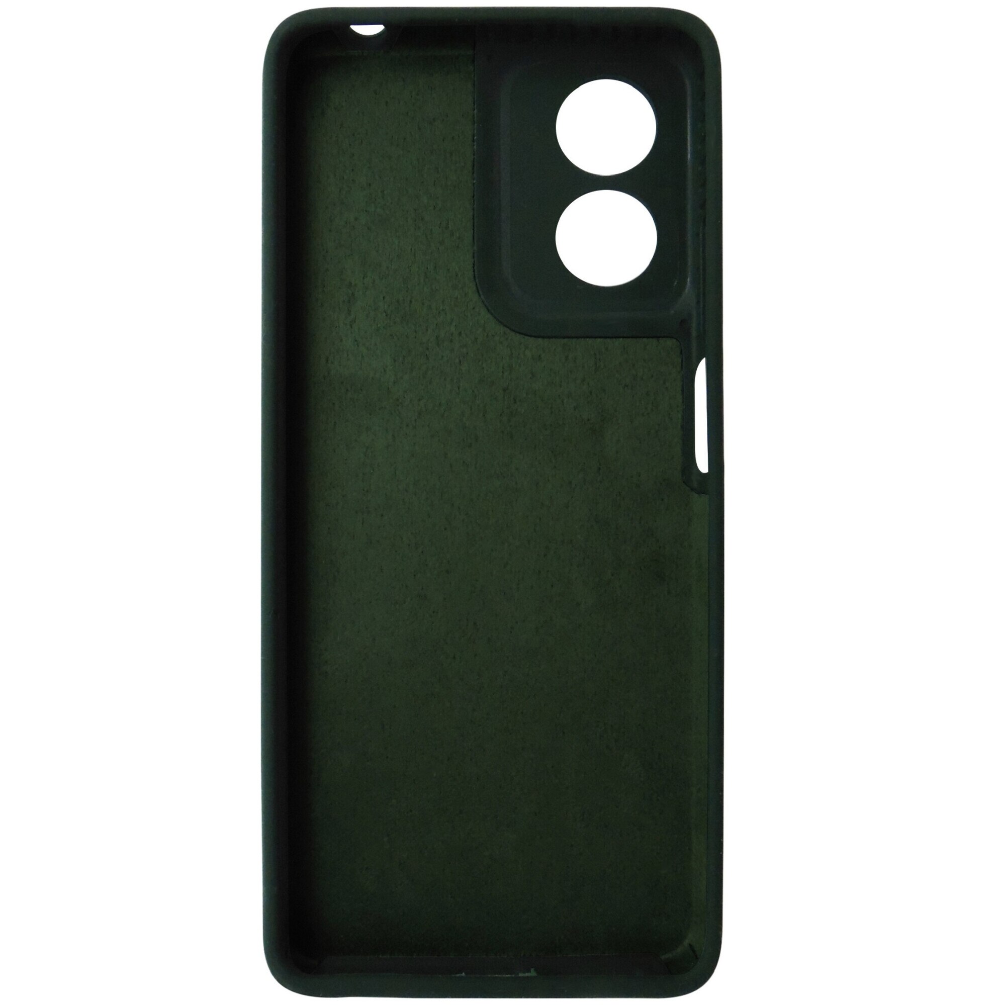 Husa silicon TPU Matte verde inchis pentru Motorola Moto G04, G04s, E14