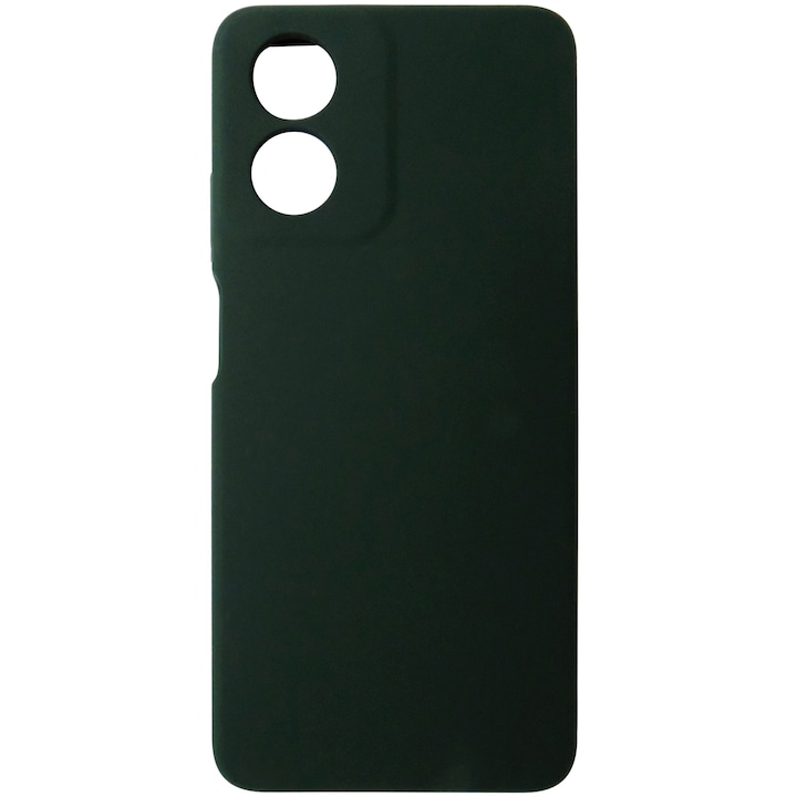 Husa silicon TPU Matte verde inchis pentru Motorola Moto G04, G04s, E14