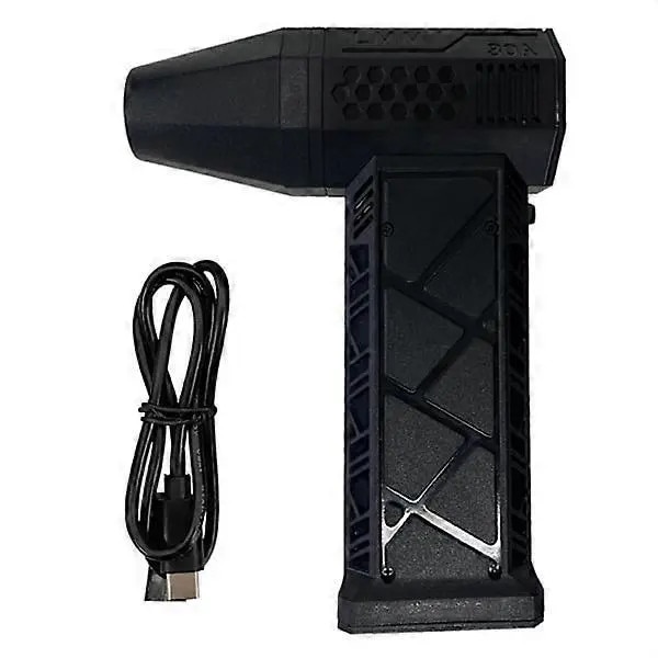Suflanta electrica Air Blaster 2.0, reincarcabila, 3 trepte, 130000 RPM, viteza aer >52 m/s, cu lampa, negru