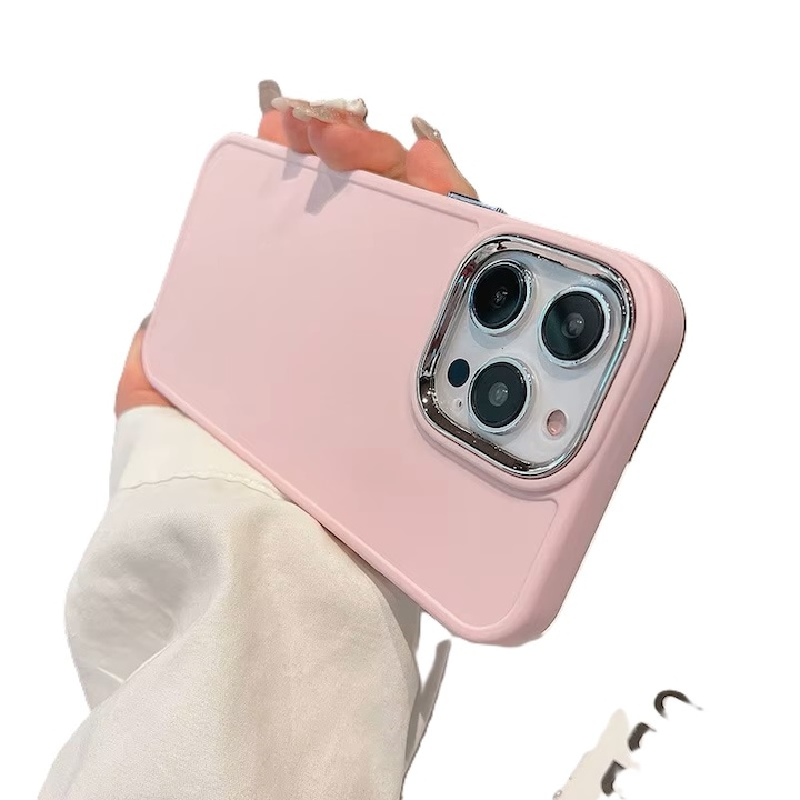 Husă protecție silicon pentru iPhone 16 Plus, textură soft-touch, design slim, multicolor