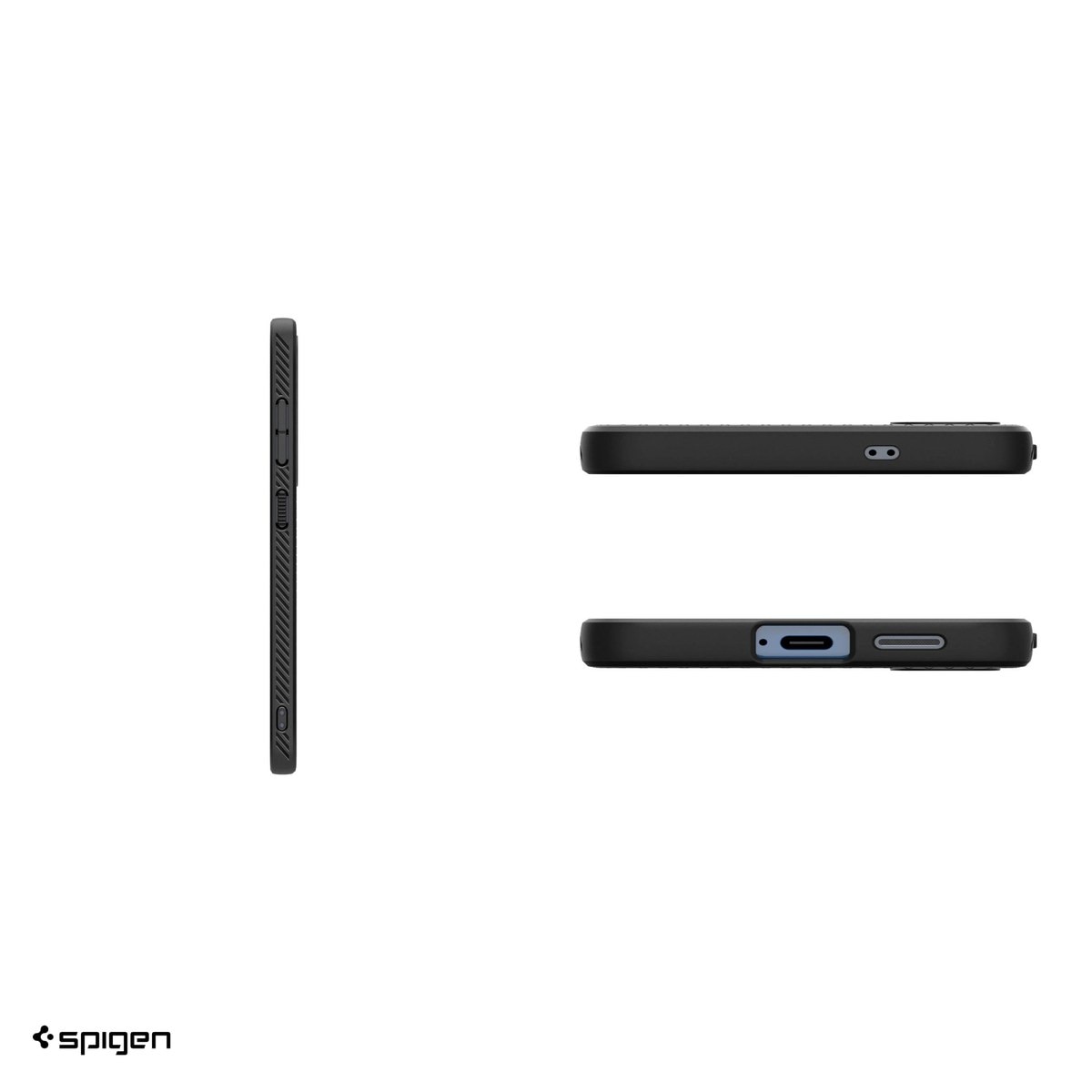 Husa Spigen Liquid Air pentru Samsung Galaxy S25, Carcasa, Negru
