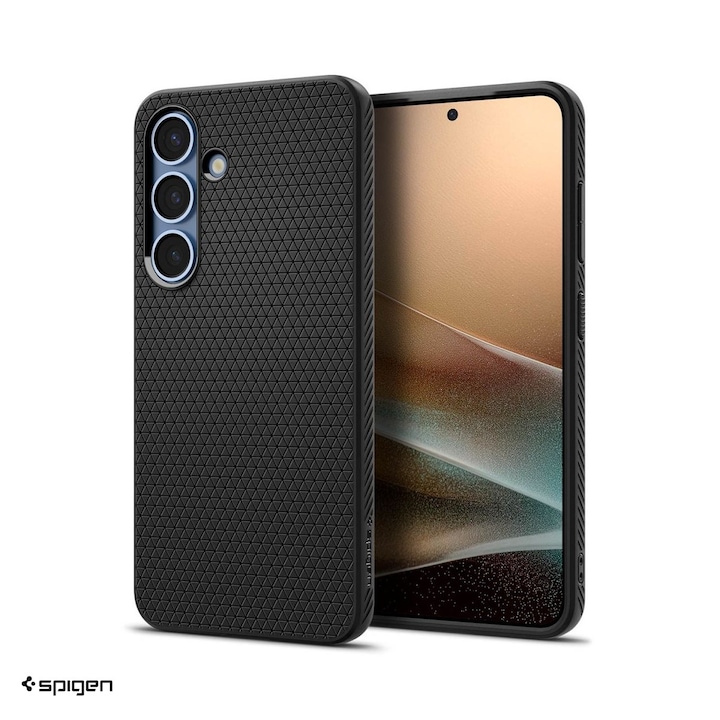 Husa Spigen Liquid Air pentru Samsung Galaxy S25, Carcasa, Negru
