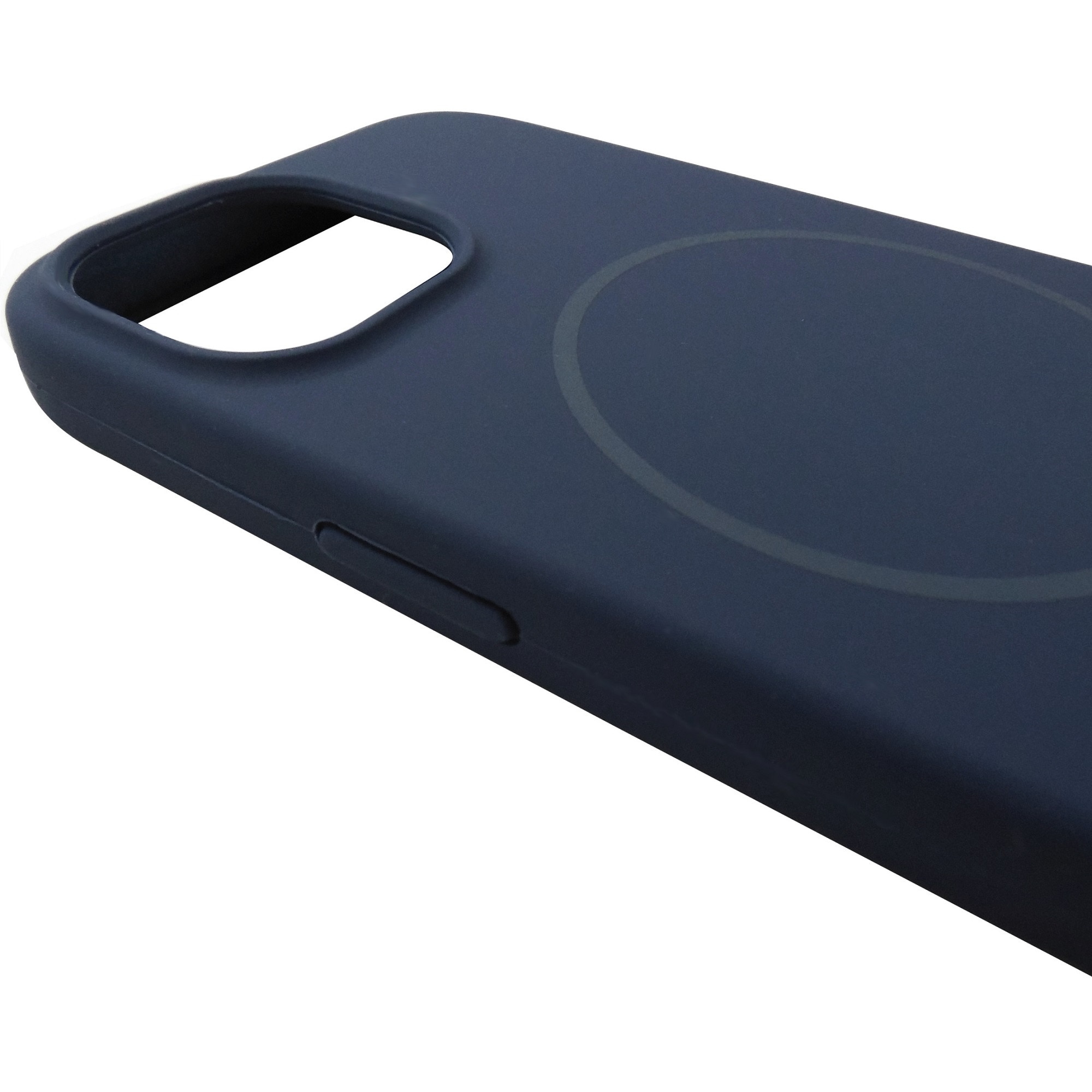 Husa spate silicon TPU soft bleumarin, magnet, pentru Apple iPhone 15