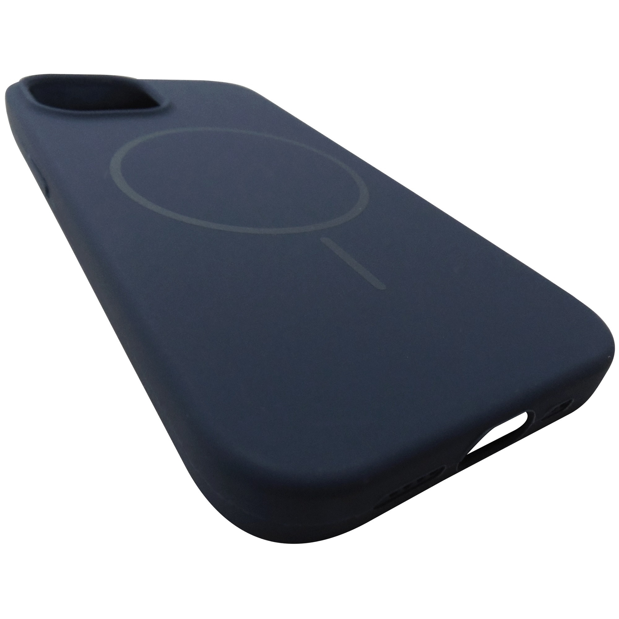Husa spate silicon TPU soft bleumarin, magnet, pentru Apple iPhone 15