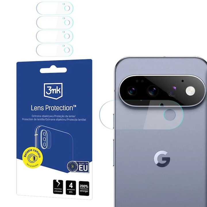 Sticla hibrida de protectie 3mk pentru camere Google Pixel 11 Pro