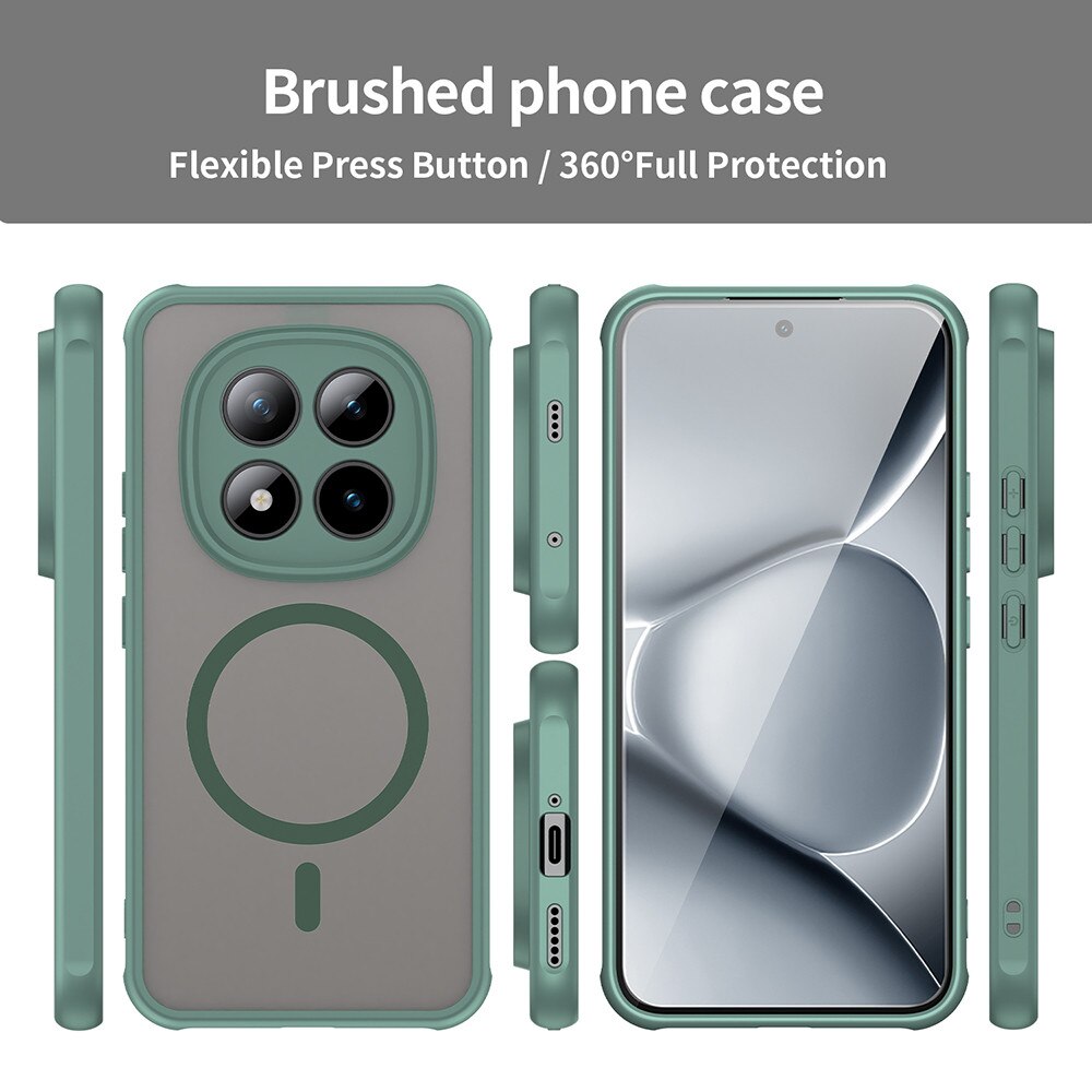 Husa pentru Xiaomi Redmi Note 15 Pro+ 5G / Poco M8 Pro 5G - Techsuit HaloFrost II MagSafe - Green
