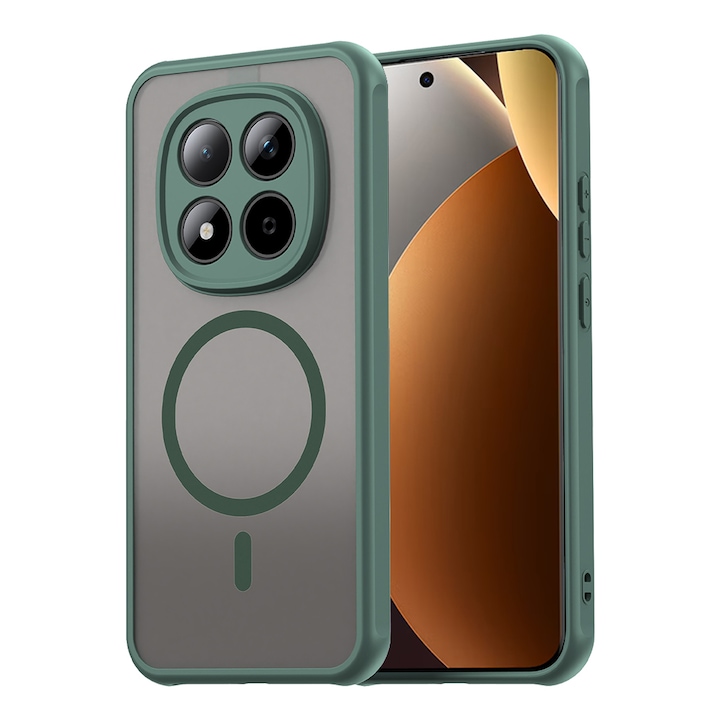 Husa pentru Xiaomi Redmi Note 15 Pro+ 5G / Poco M8 Pro 5G - Techsuit HaloFrost II MagSafe - Green