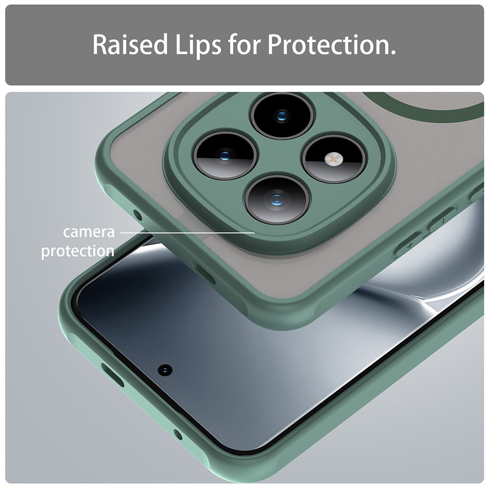 Husa pentru Xiaomi Redmi Note 15 Pro+ 5G / Poco M8 Pro 5G - Techsuit HaloFrost II MagSafe - Green