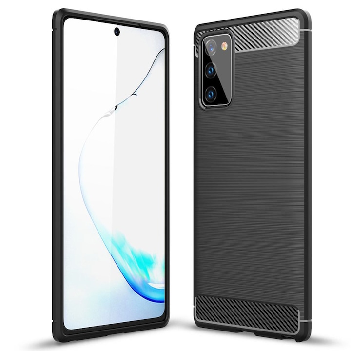 Husa de protectie, TPU, Compatibil cu Samsung Galaxy Note 20, Negru