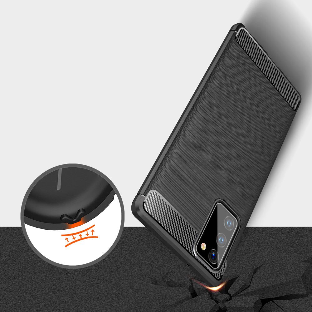 Husa de protectie, TPU, Compatibil cu Samsung Galaxy Note 20, Negru