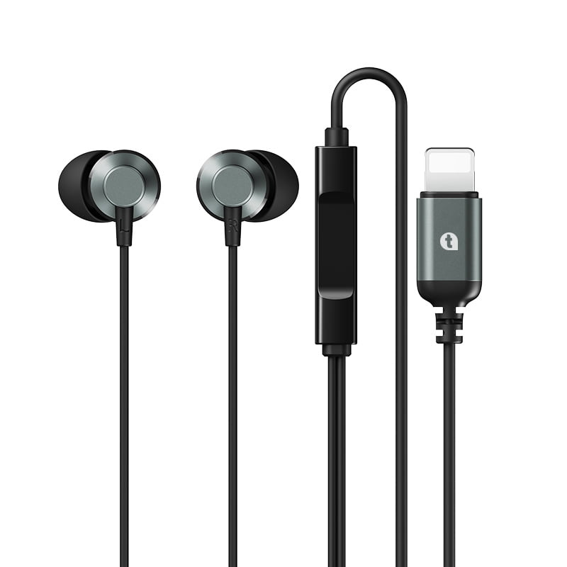 Casti In-Ear RM-512i, Lightning, Microfon, Grey