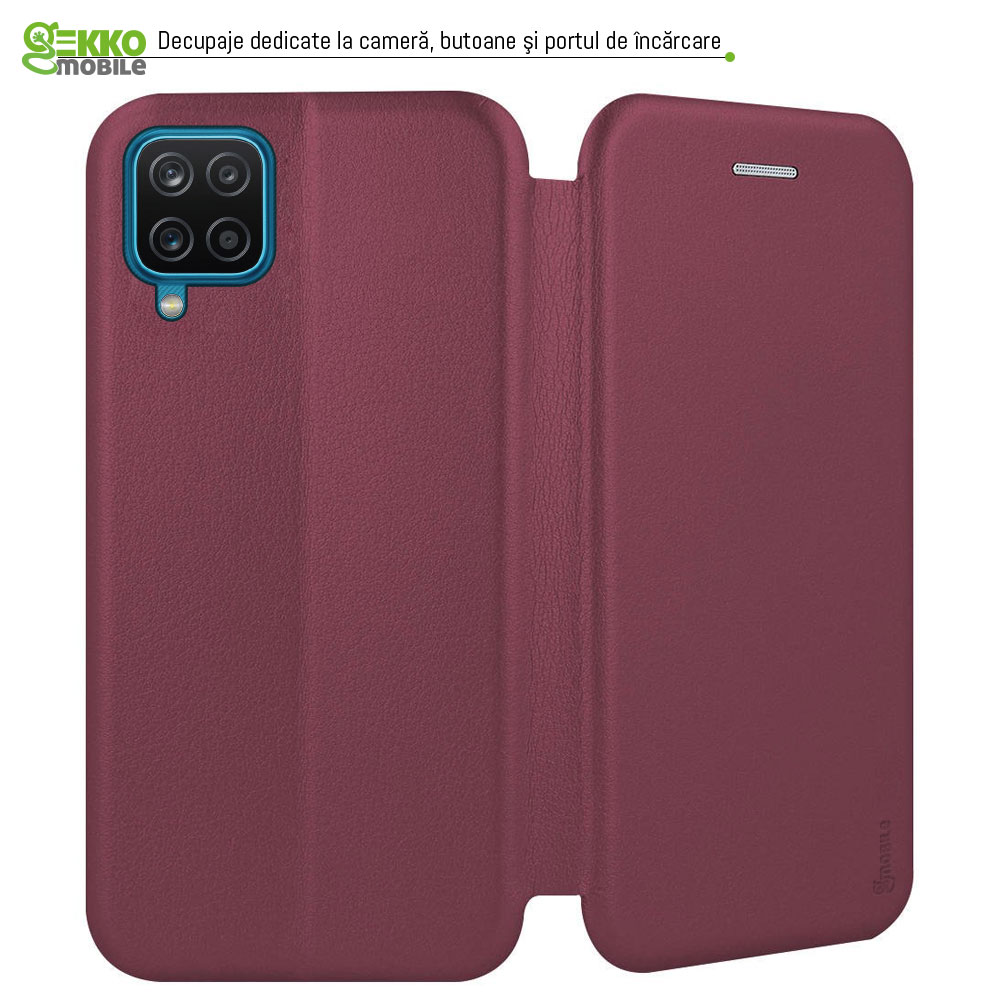 Husa pentru Samsung M12 - tip carte, inchidere magnetica, Gekko Elegance - VISINIE