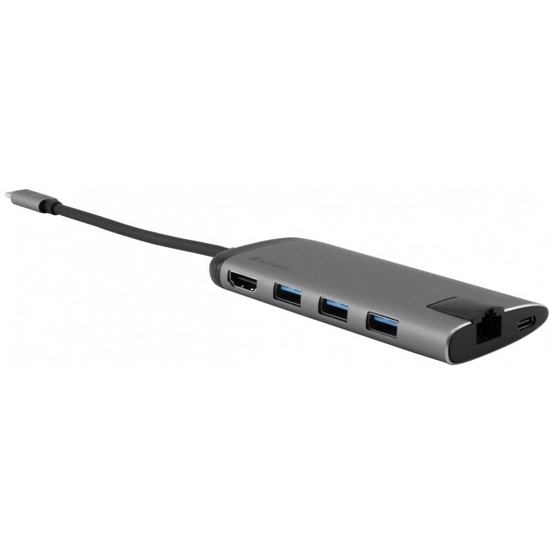 Hub Multi-Port Verbatim, 4K HDMI, USB 3.0, Card reader, RJ-45, Silver