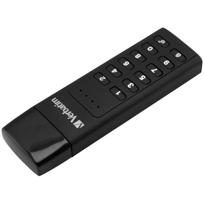 Memorie USB Verbatim Keypad Secure, 64GB, USB 3.2, Black