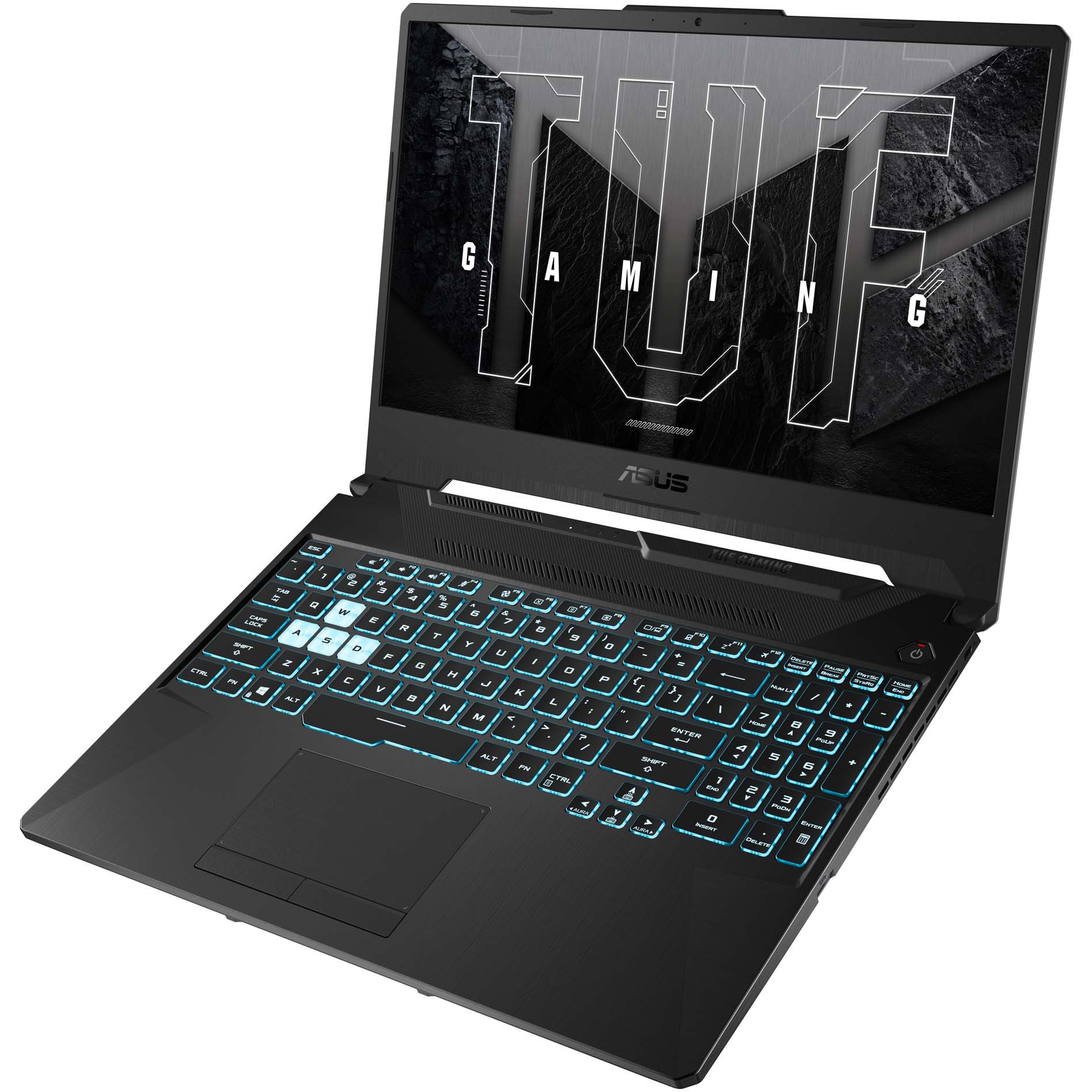 Laptop Gaming ASUS TUF A15 cu procesor AMD Ryzen™ 7 7445HS pana la 4.70 GHz, 15.6'', Full HD, 144Hz, IPS, 16GB DDR5 RAM, 1TB SSD, NVIDIA® GeForce RTX™ 3050 4GB GDDR6, No OS, Graphite Black