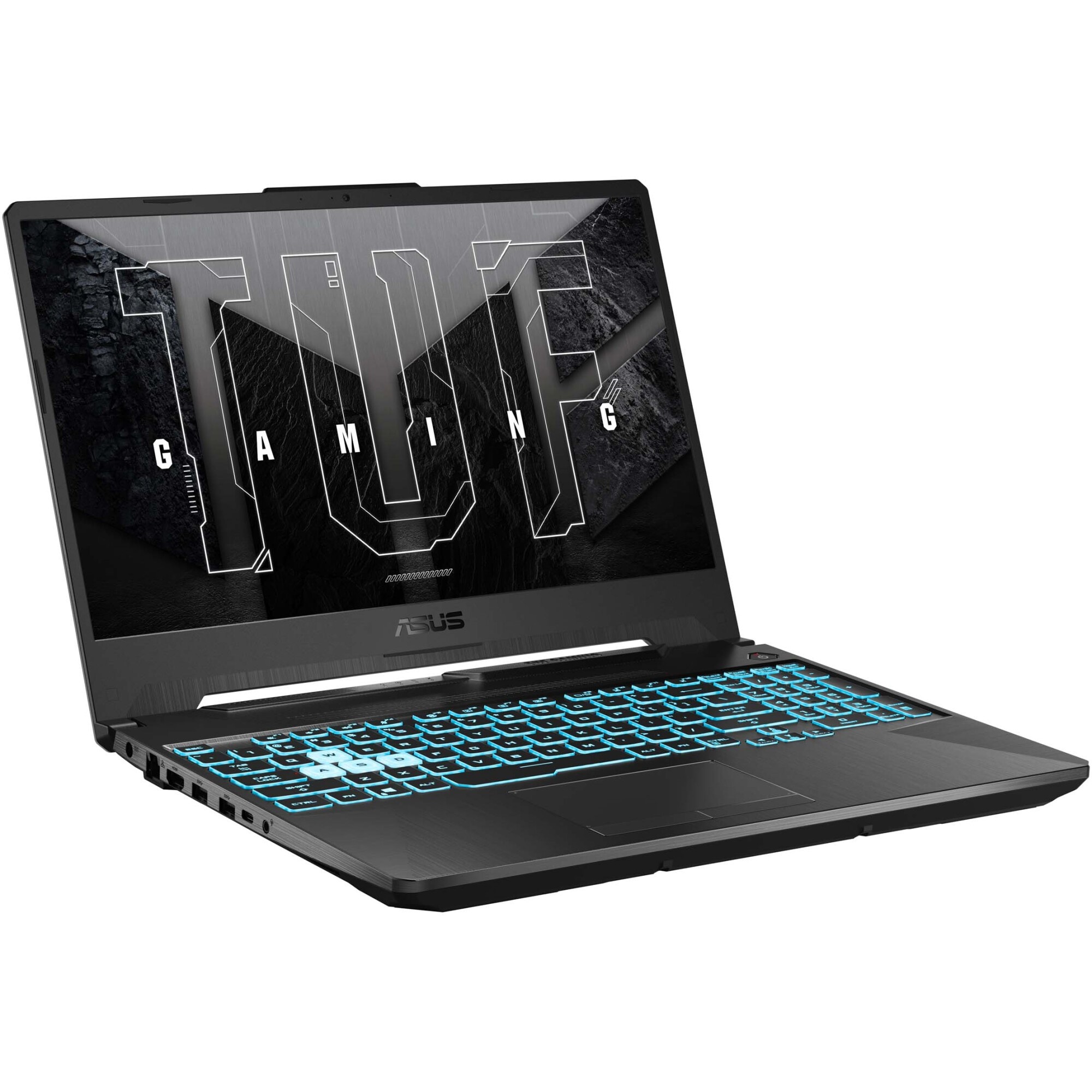 Laptop Gaming ASUS TUF A15 cu procesor AMD Ryzen™ 7 7445HS pana la 4.70 GHz, 15.6'', Full HD, 144Hz, IPS, 16GB DDR5 RAM, 1TB SSD, NVIDIA® GeForce RTX™ 3050 4GB GDDR6, No OS, Graphite Black