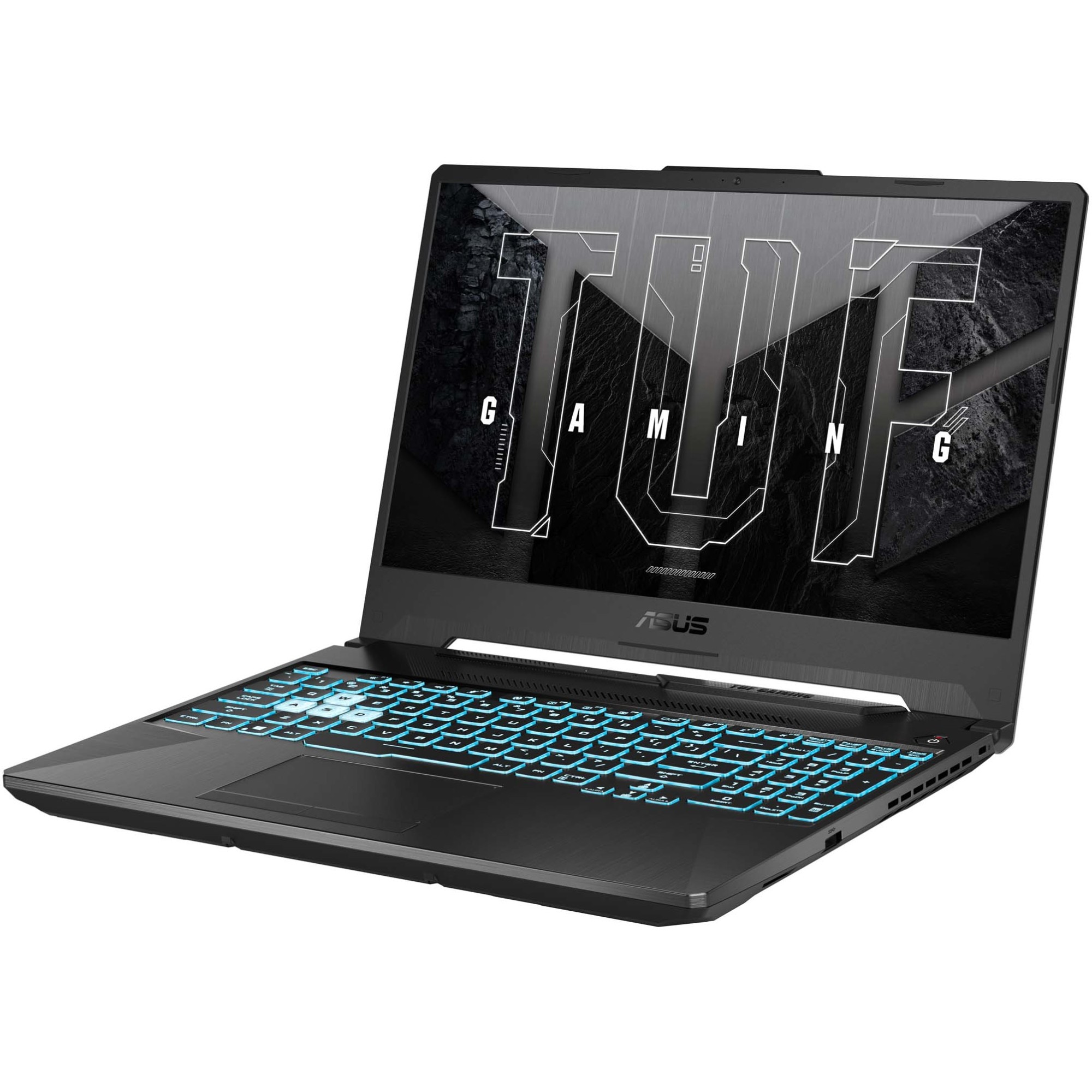 Laptop Gaming ASUS TUF A15 cu procesor AMD Ryzen™ 7 7445HS pana la 4.70 GHz, 15.6'', Full HD, 144Hz, IPS, 16GB DDR5 RAM, 1TB SSD, NVIDIA® GeForce RTX™ 3050 4GB GDDR6, No OS, Graphite Black