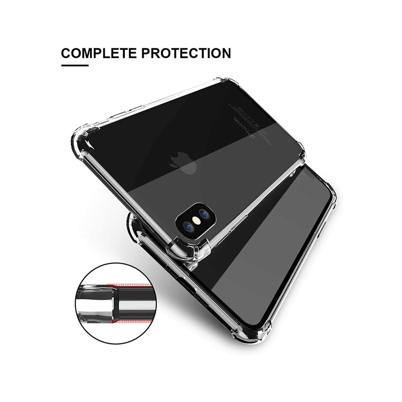 Husa Techsuit Apple iPhone XS Max Shockproof Clear Transparent